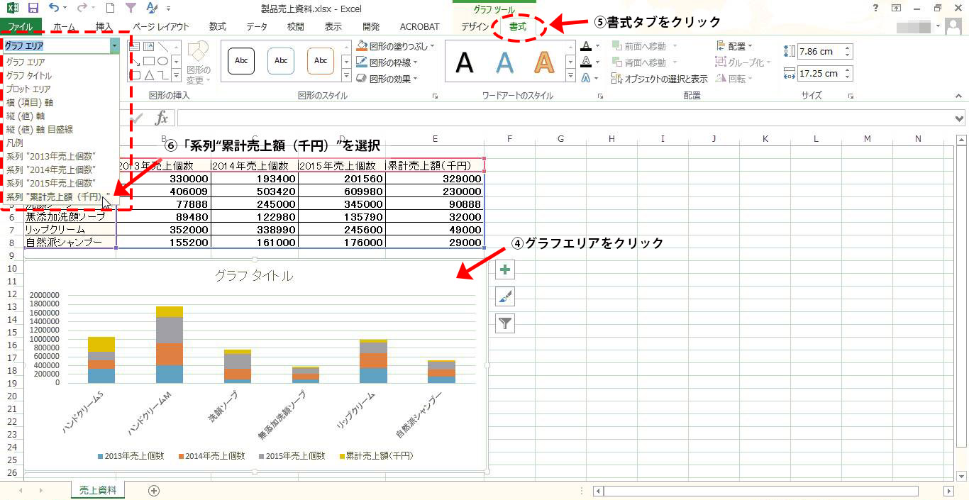 Excelでグラフのメモリや文字を変更する方法 応用編