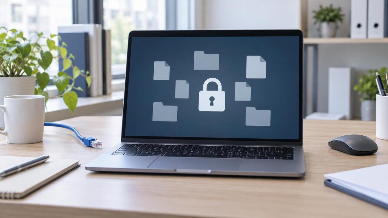 暗号化されたファイルとネットワーク隔離を示すランサムウェア初動イメージ