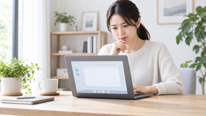 Windows更新後に一時プロファイルで空のデスクトップが表示されたパソコン