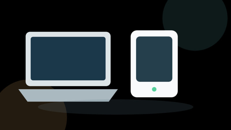 MacとTime Machine用外付けディスクの認識段階を順番に確認する様子